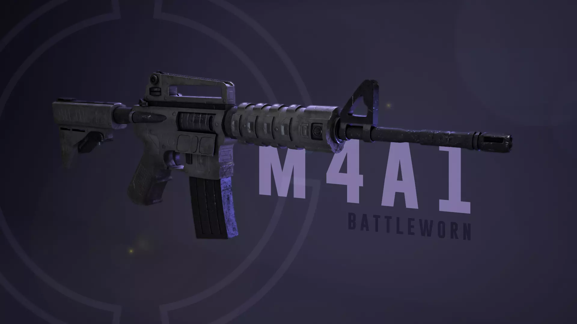 Stylized M4A1 - Battleworn Free 3D model