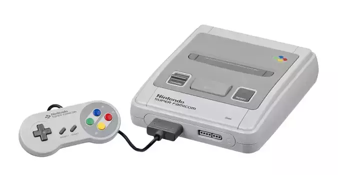 Super Nintendo SNES 3D model