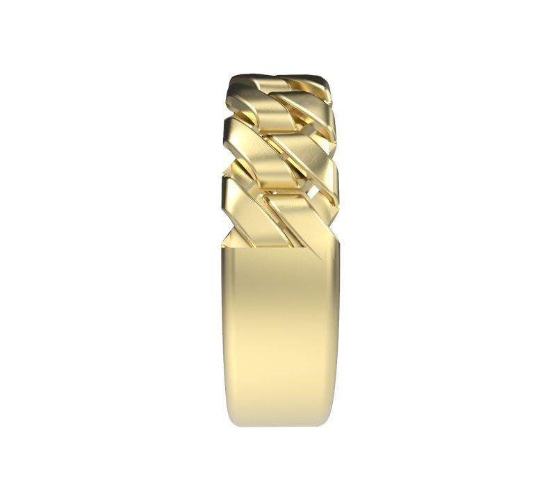 Ladies Chain Link Ring  3D print model_2