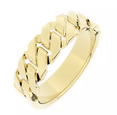 Ladies Chain Link Ring  3D print model_0