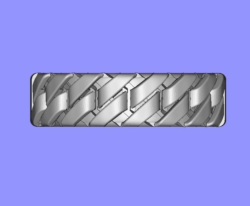 Ladies Chain Link Ring  3D print model_9
