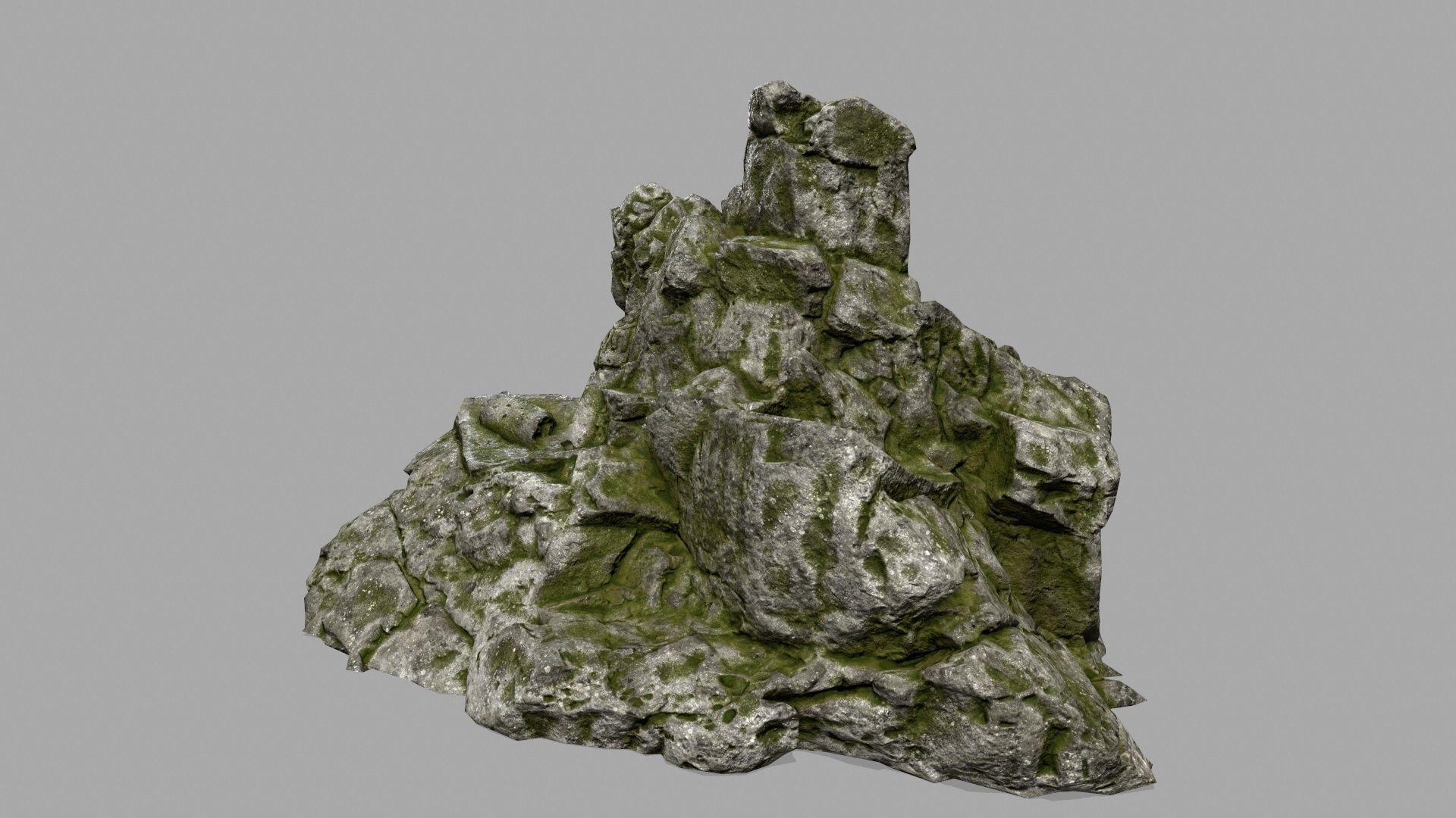 buddha rocks Low-poly 3D model_6