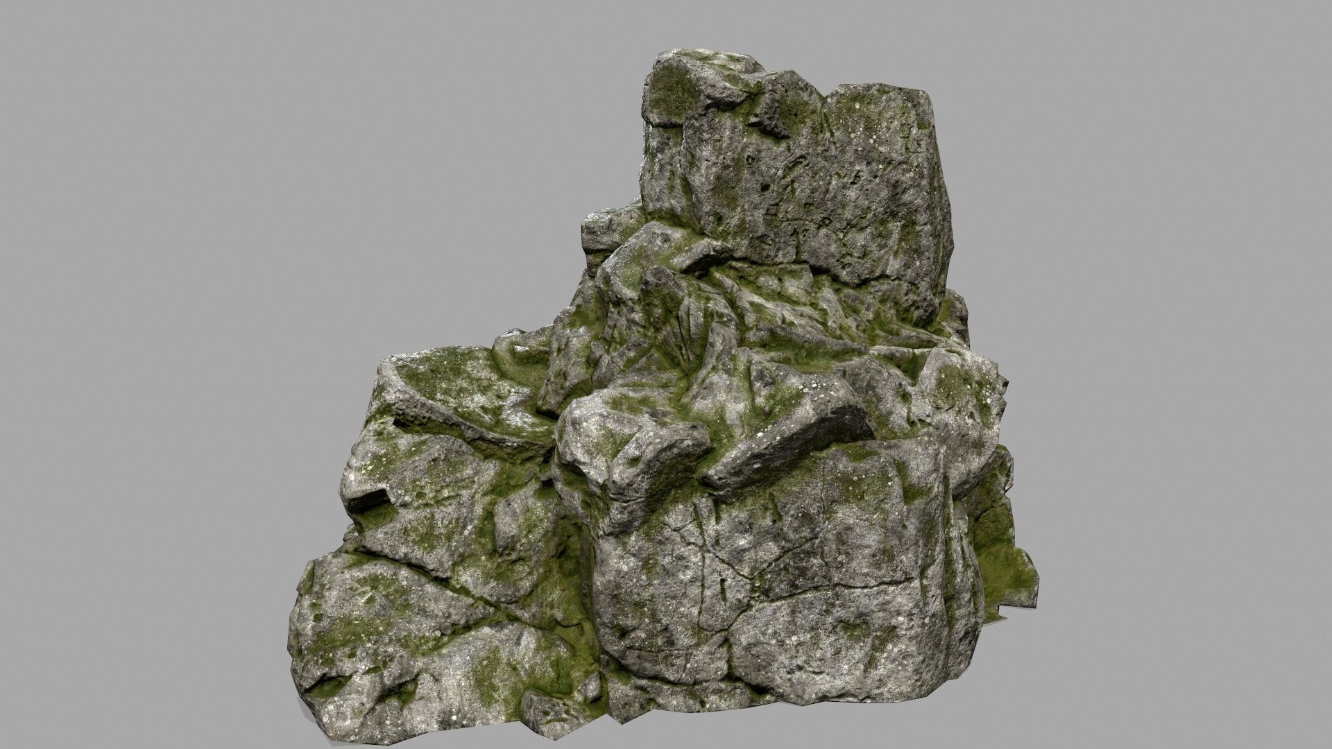 buddha rocks Low-poly 3D model_5