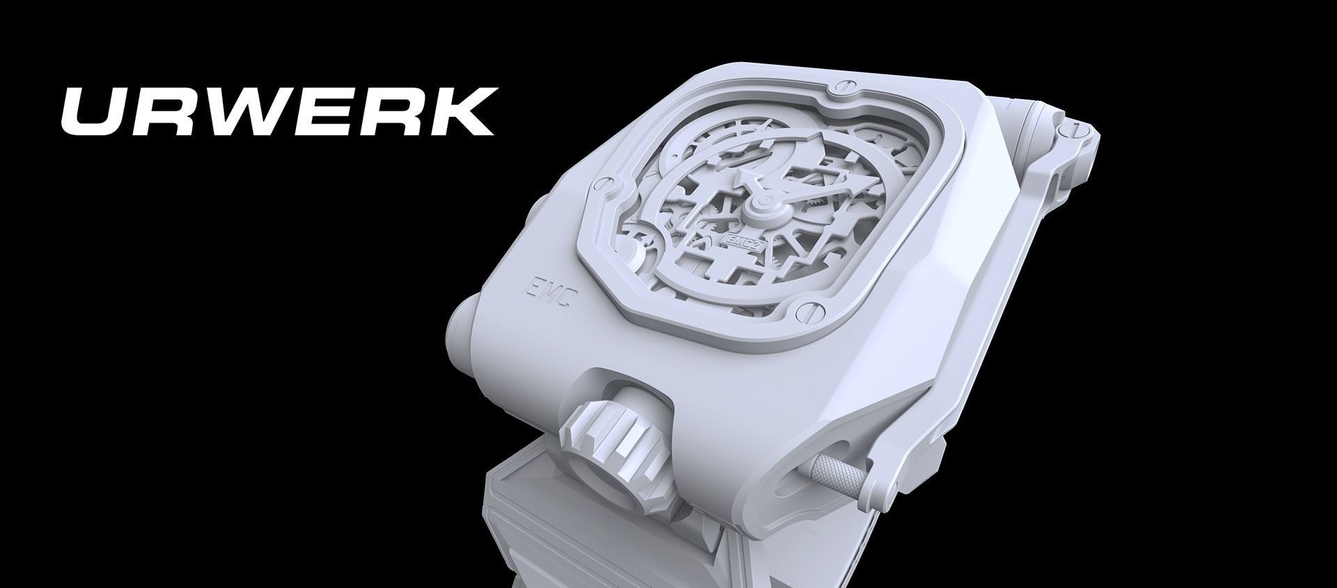 EMC URWERK Watch CAD  3D model_3