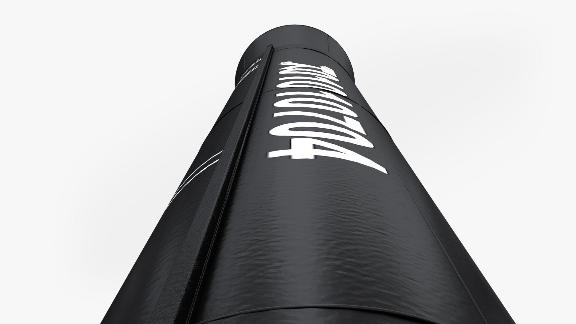 3D Hwasong-12 Ballistic missile Low-poly 3D model_8