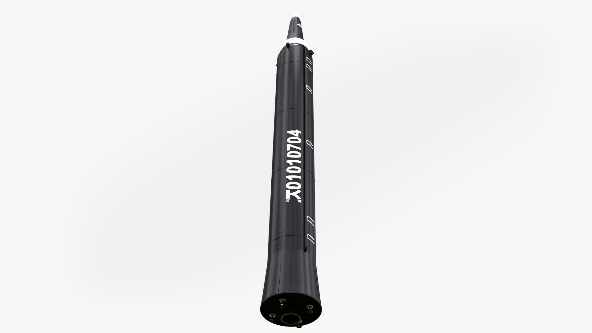 3D Hwasong-12 Ballistic missile Low-poly 3D model_3