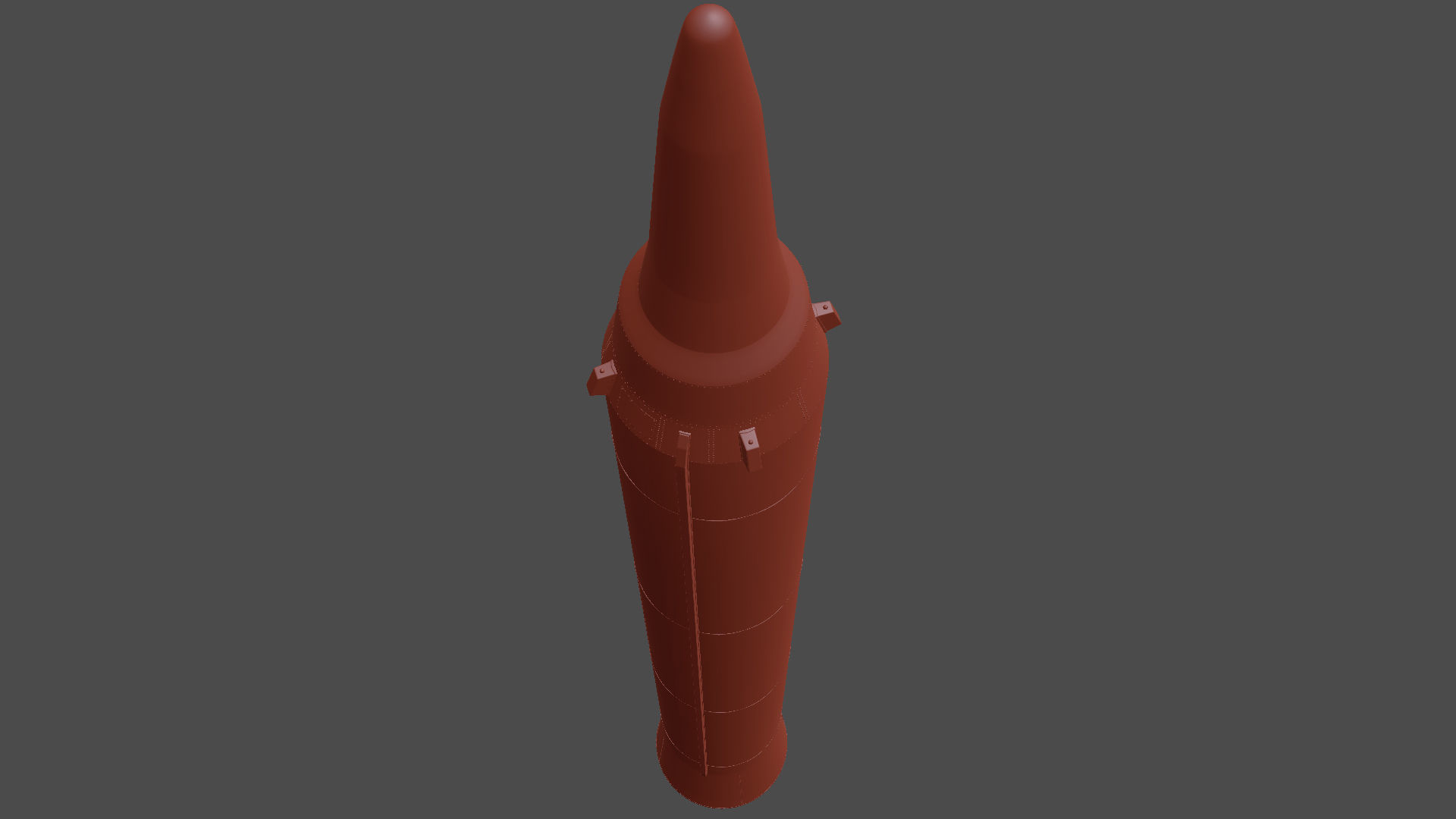 3D Hwasong-12 Ballistic missile Low-poly 3D model_14