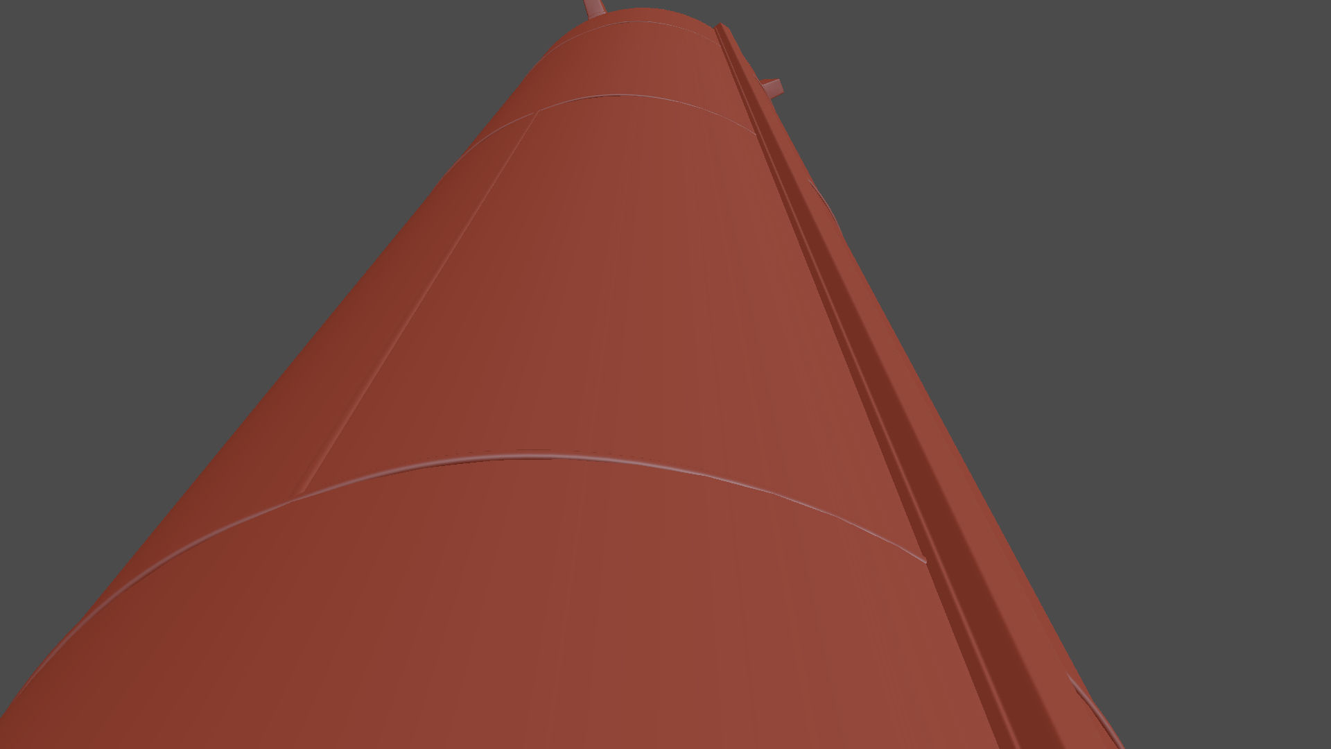 3D Hwasong-12 Ballistic missile Low-poly 3D model_9