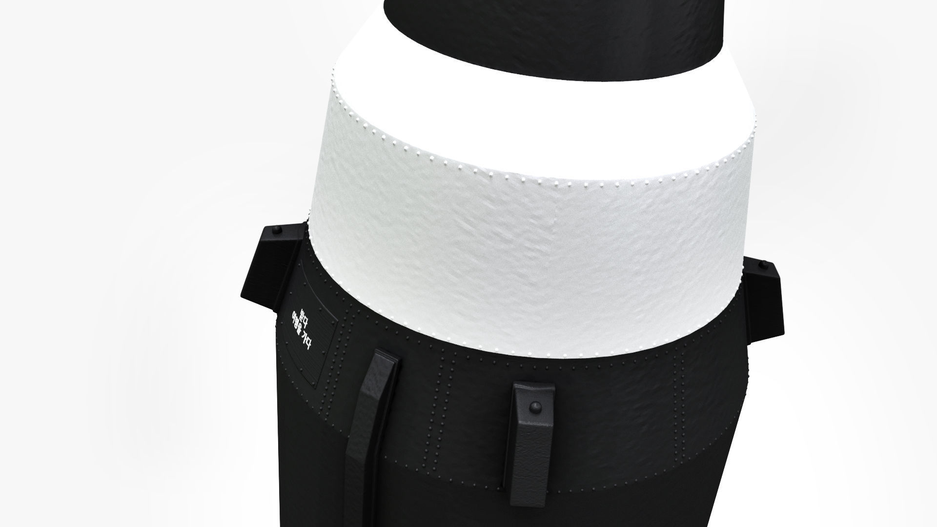 3D Hwasong-12 Ballistic missile Low-poly 3D model_2