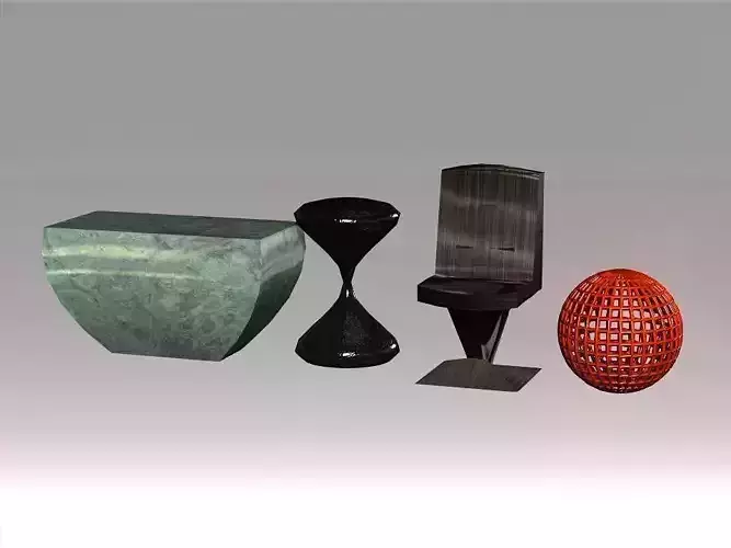 Random Geometry low poly models collection 