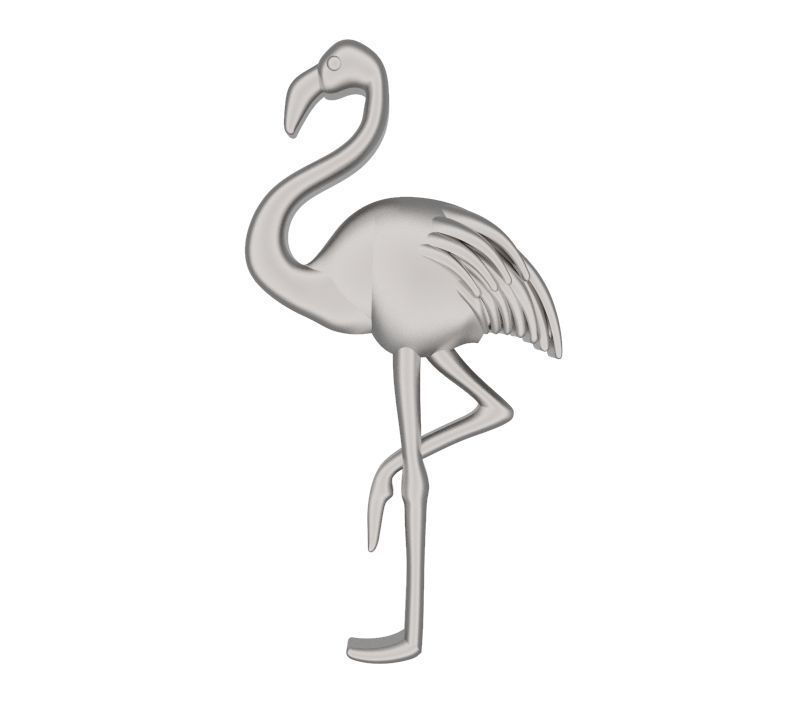 Flamingo Pendant 3D print model_5