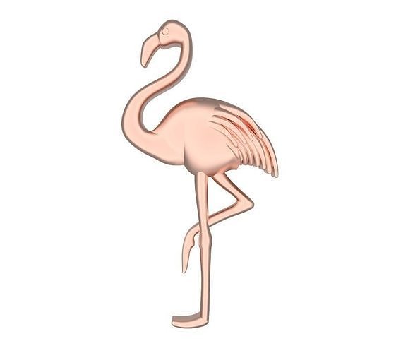 Flamingo Pendant 3D print model