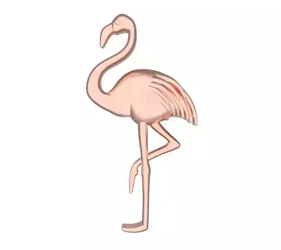 Flamingo Pendant 3D print model