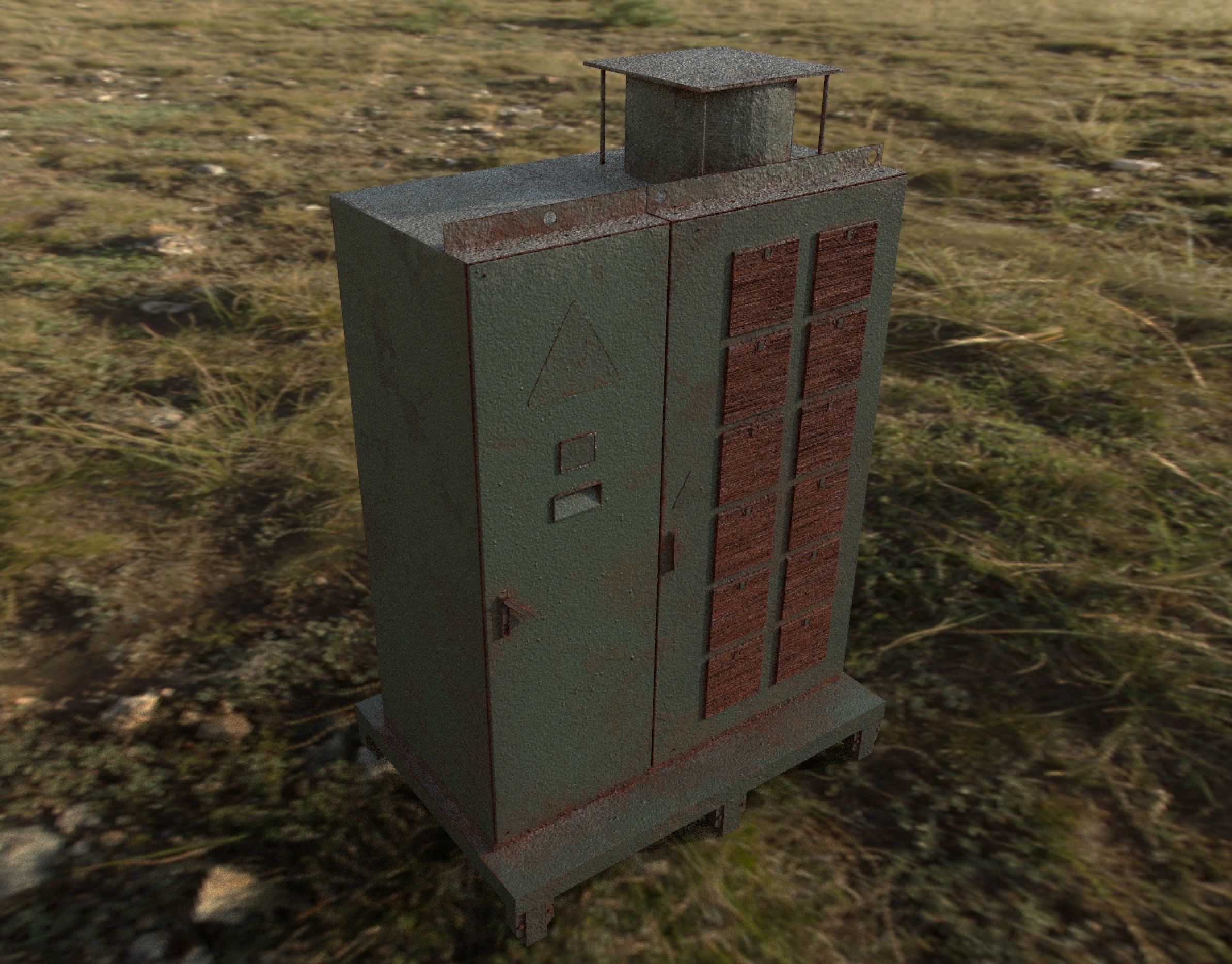 Industrial Object 02 Low-poly 3D model Low-poly 3D model_2