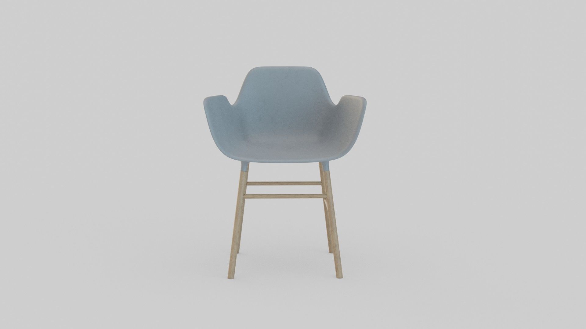 Bar Chair  Low-poly 3D model_3
