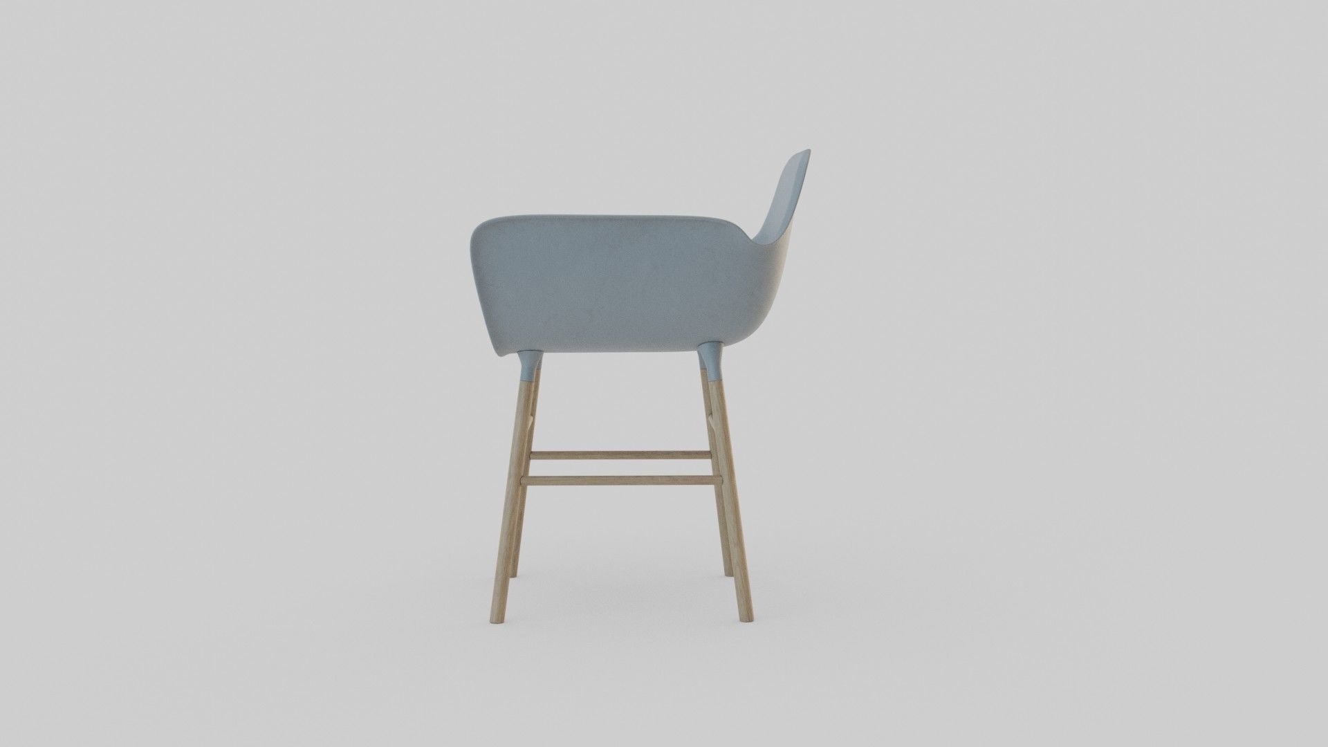 Bar Chair  Low-poly 3D model_4