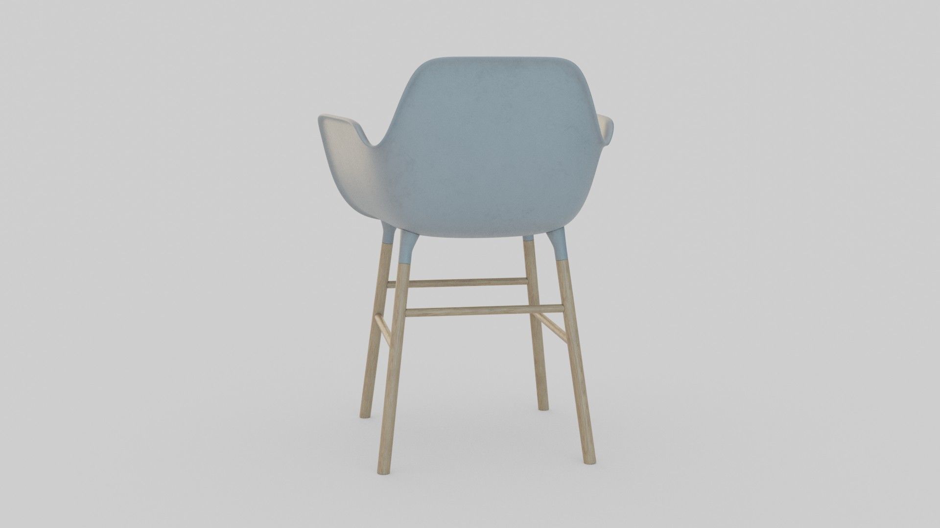 Bar Chair  Low-poly 3D model_5