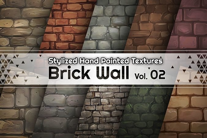 Hand Painted Brick Wall Textures Vol 02 Texture
