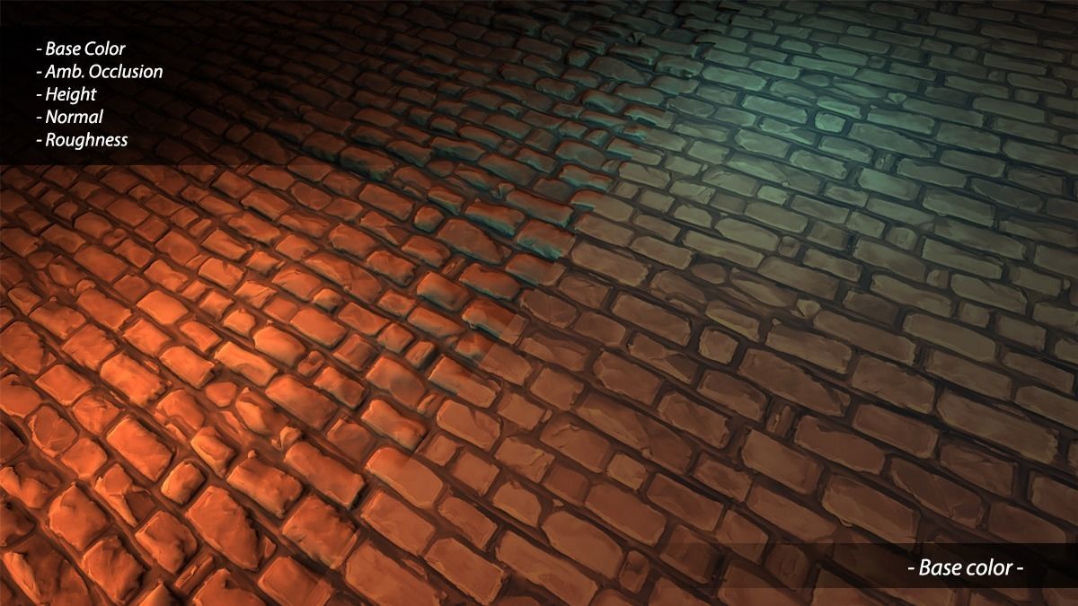 Hand Painted Brick Wall Textures Vol 02 Texture_13