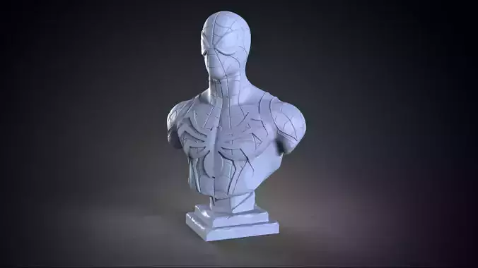 Spiderman bust 3D print model
