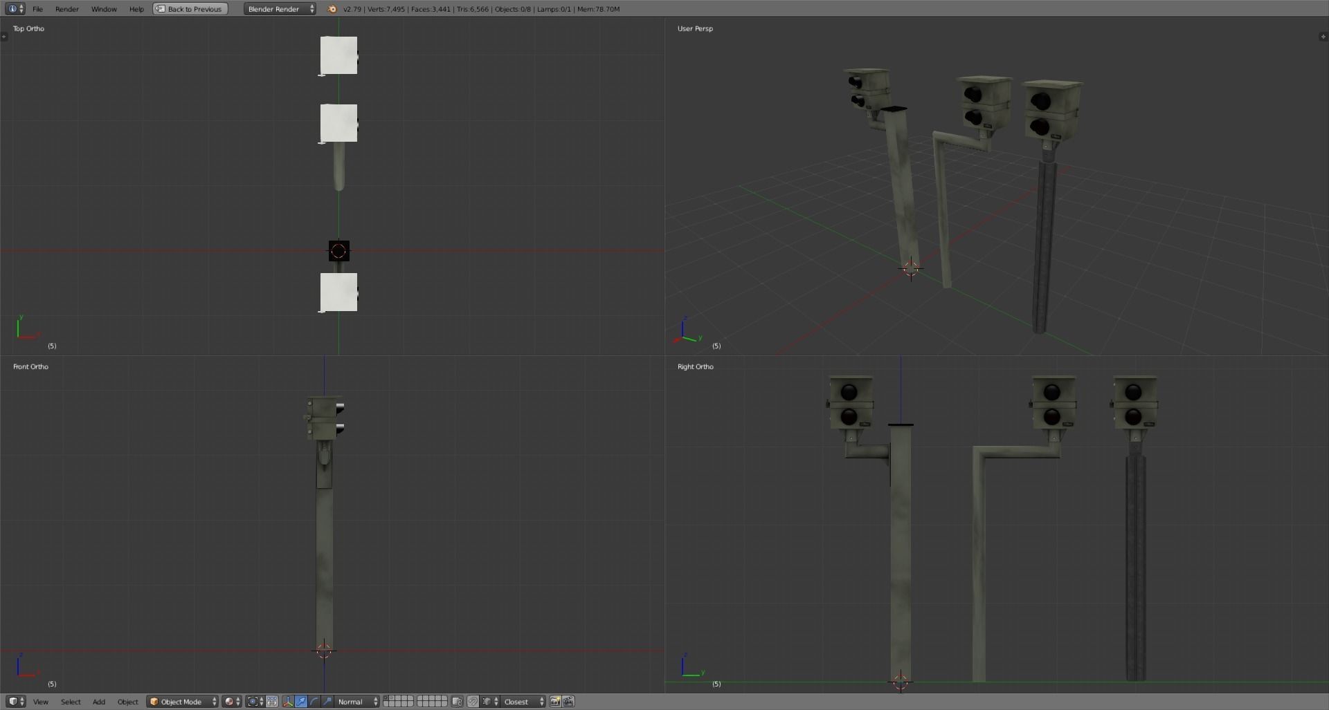 TraffiStar S350 Low-poly 3D model_5