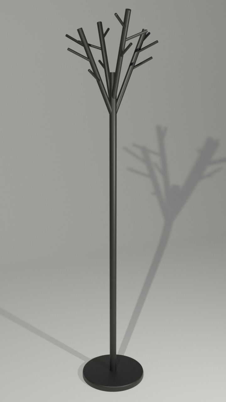 Coat Rack Stand 3D model_2