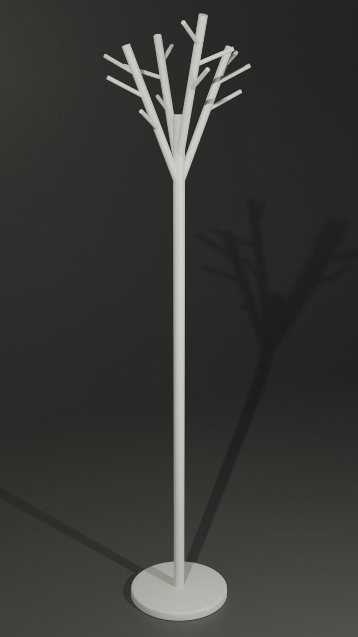 Coat Rack Stand 3D model_4