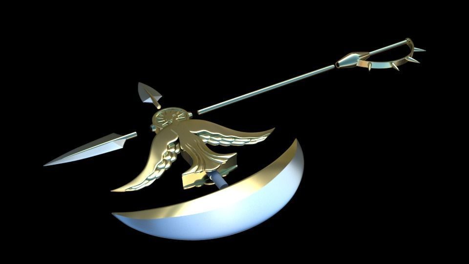 Escanor Axe 3D print model_16