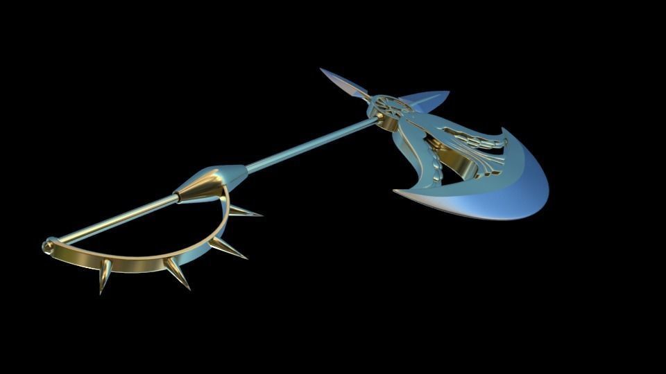 Escanor Axe 3D print model_9