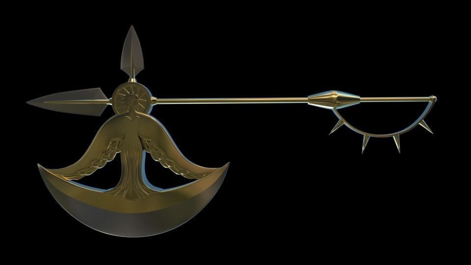 Escanor Axe 3D print model_11