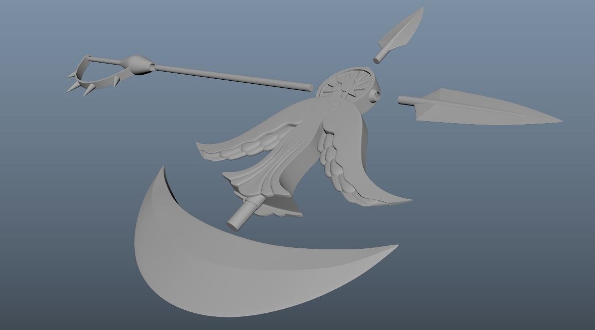 Escanor Axe 3D print model_21