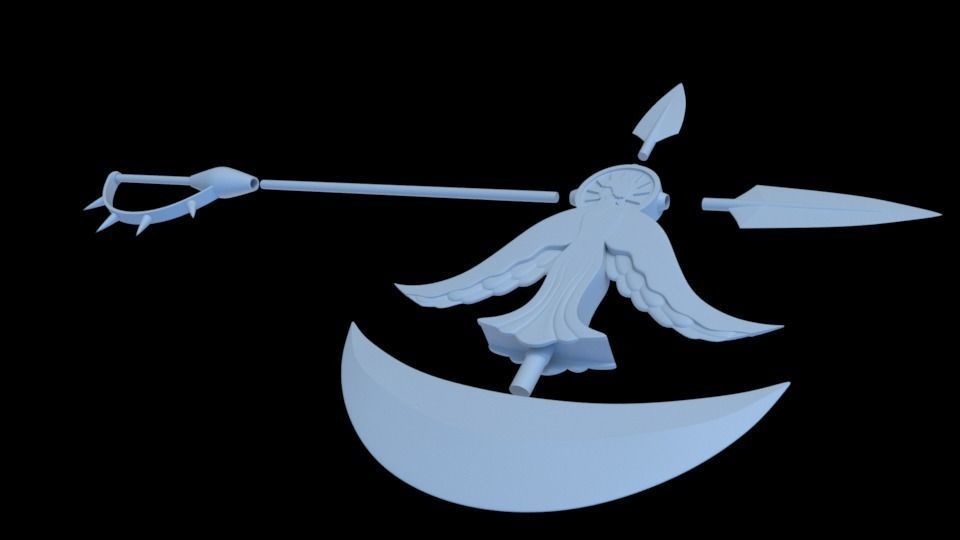 Escanor Axe 3D print model_18