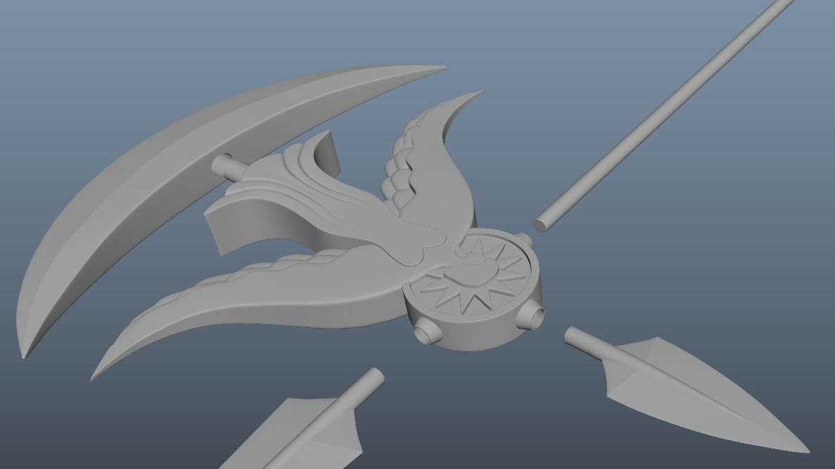 Escanor Axe 3D print model_22