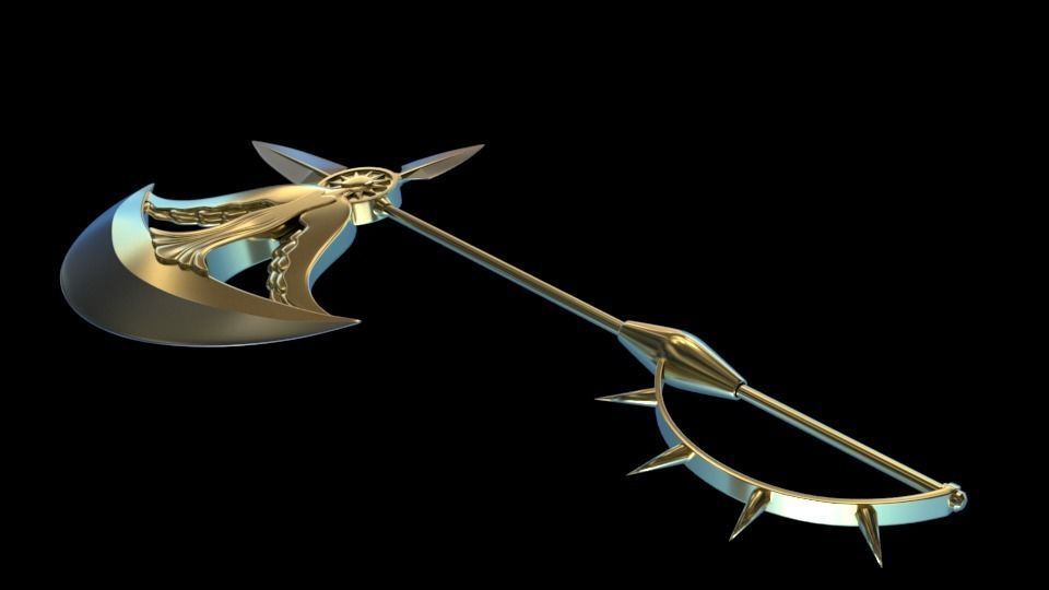 Escanor Axe 3D print model_3