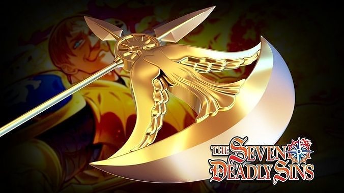 Escanor Axe 3D print model