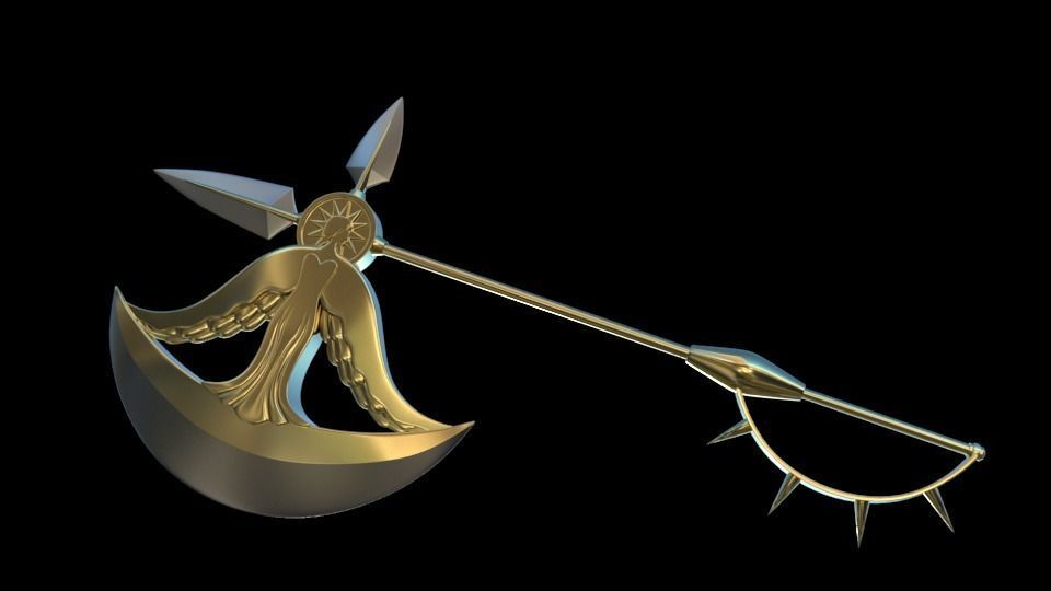 Escanor Axe 3D print model_1