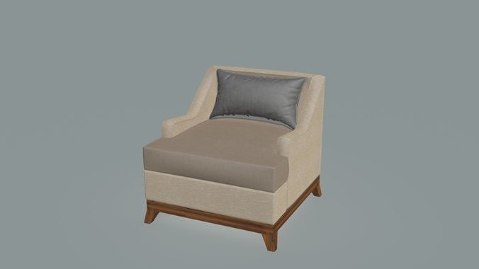Cortona Lounge Chair 3D model