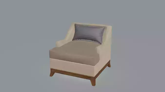 Cortona Lounge Chair 3D model