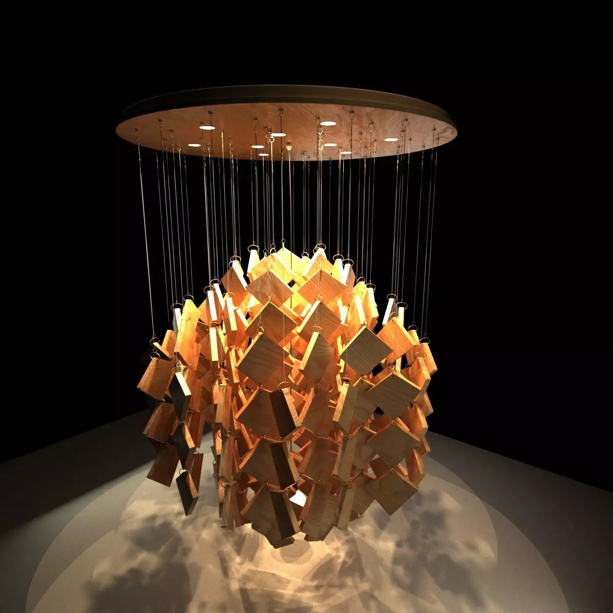 Chinese lantern 3D model_0