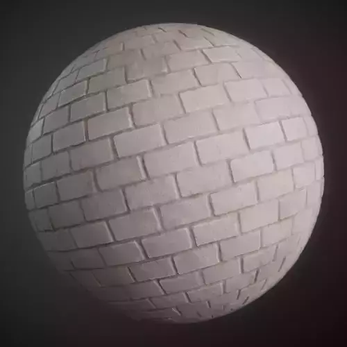 Brick Wall Painted Material