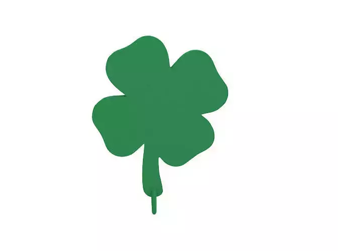 Keychain shamrock stencil