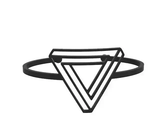 Bracelet triangle cuff