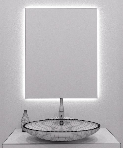 Illuminated Mirror 4 3D model_4