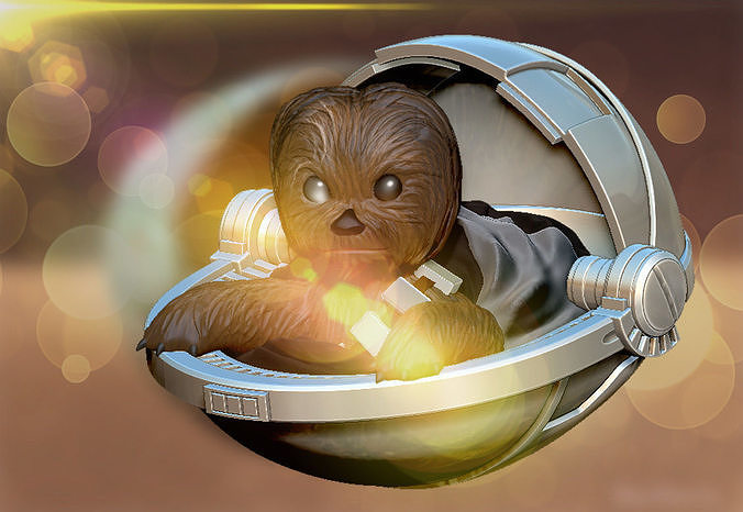 Baby Chewbacca 3D print model