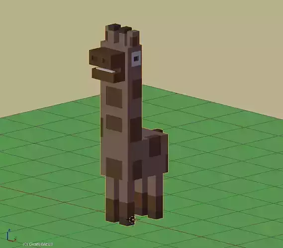 Cross a Road type game Giraffe and Rider