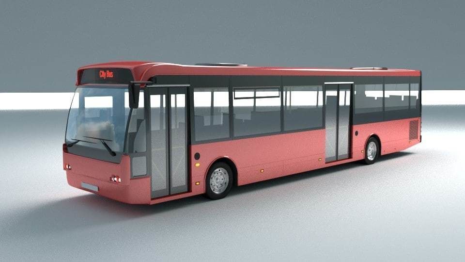 City bus 3D model_10