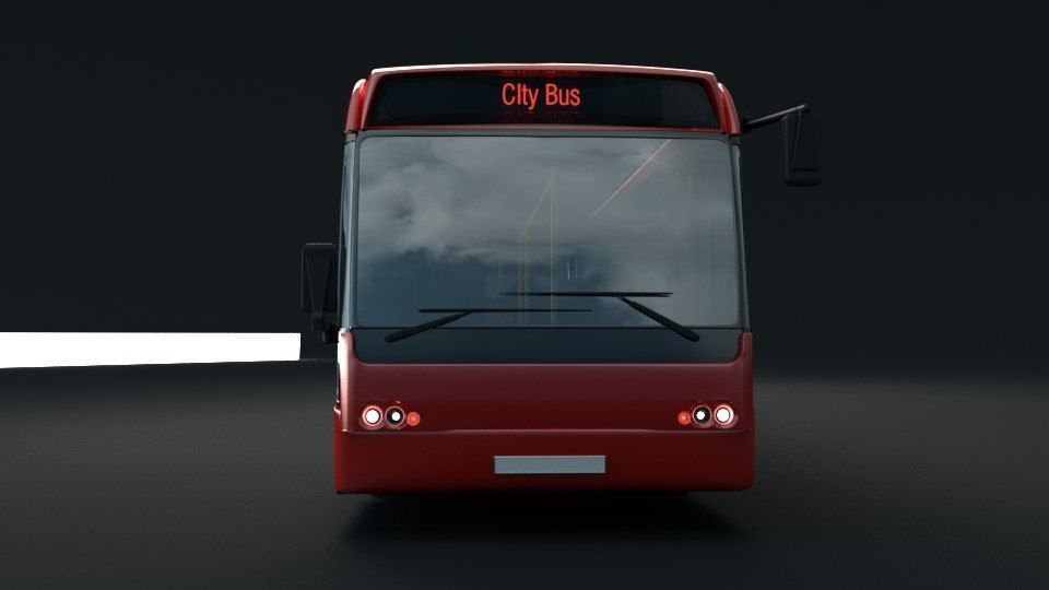 City bus 3D model_8