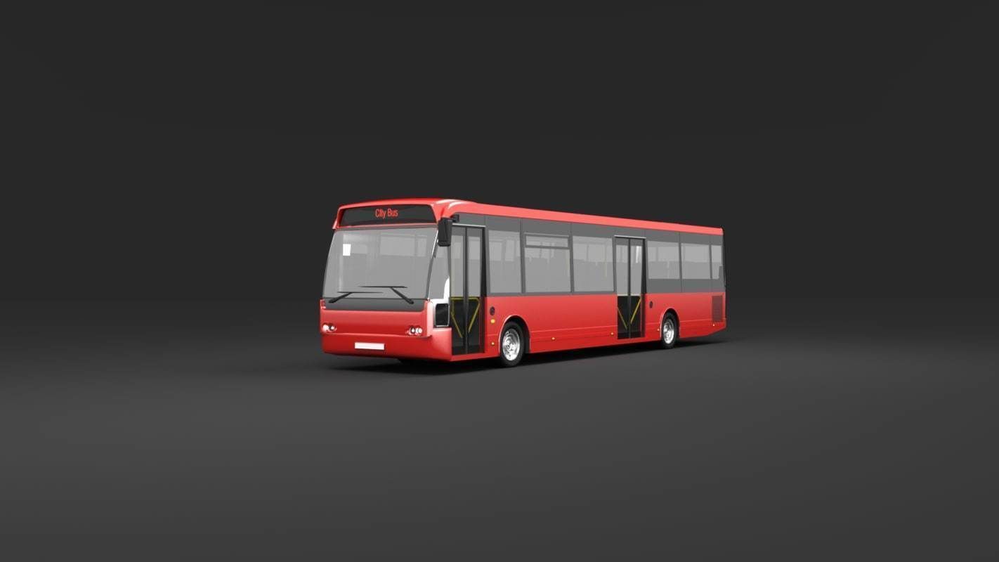 City bus 3D model_2