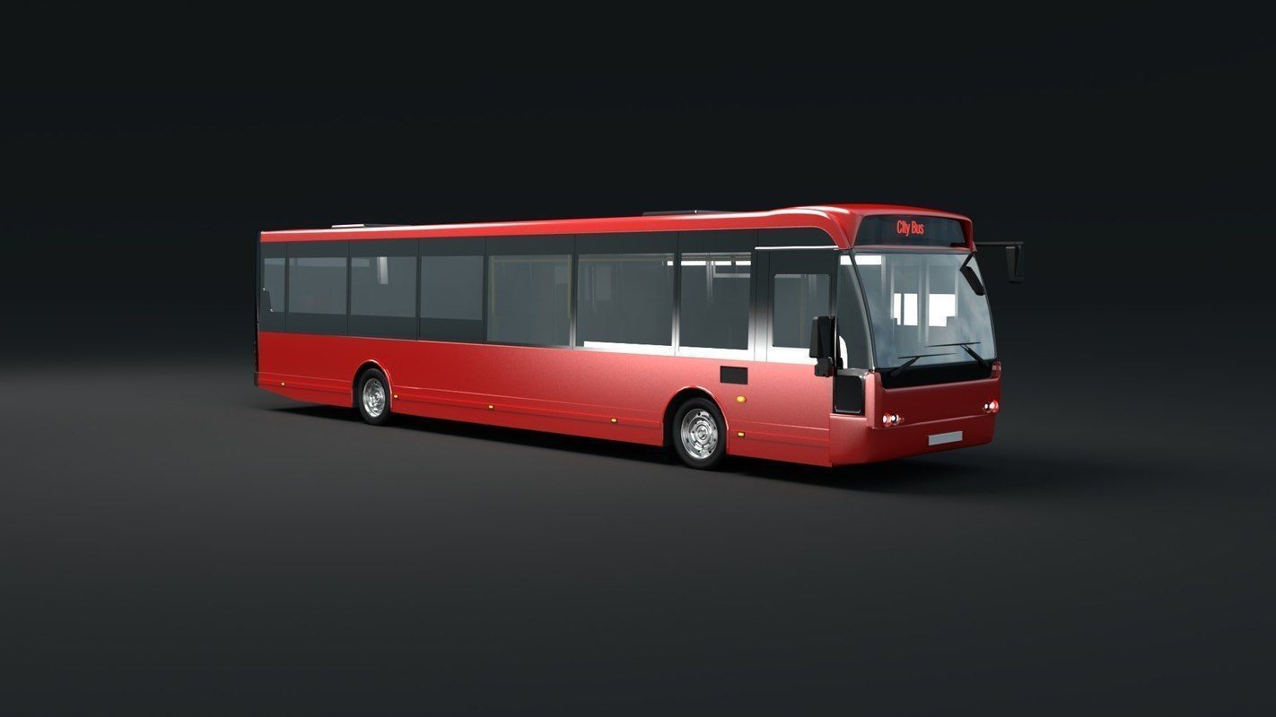 City bus 3D model_6