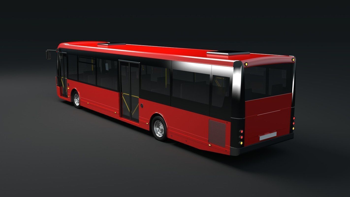 City bus 3D model_5